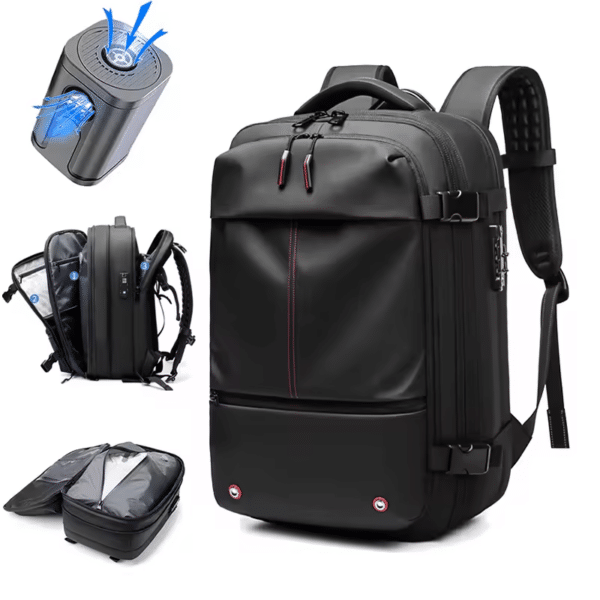 Sac à dos compression sous vide Black