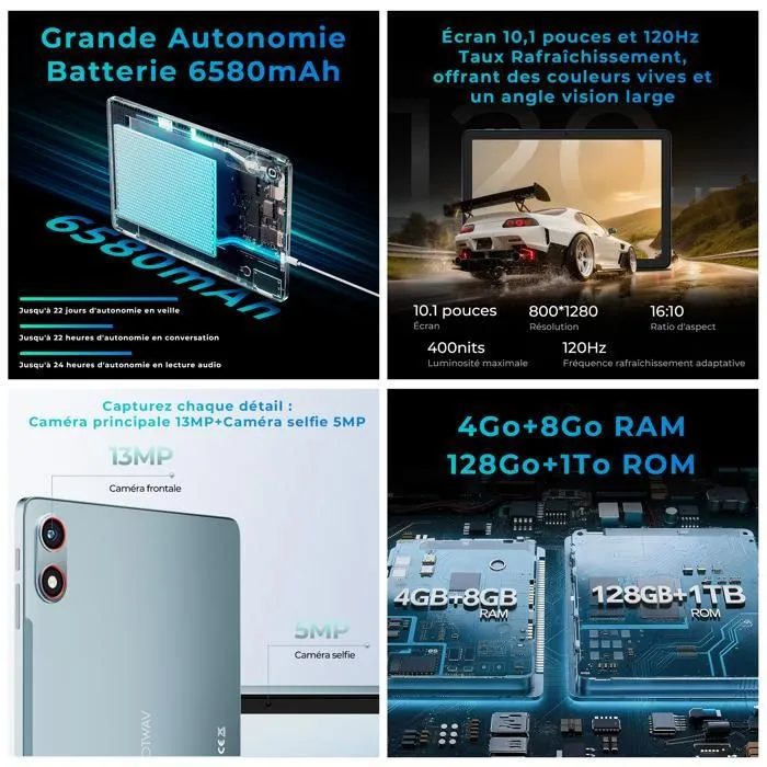 Hotwav TAB PAD 13 10.1" 4/128Gb Grey LTE