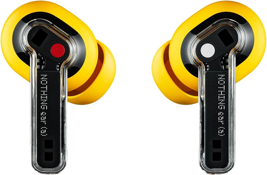 Nothing Ear (a) ecouteurs Bluetooth sans Fil avec Intégration de ChatGPT, Réduction Active du Bruit, Algorithme Bass Enhance et Jusqu’à 42,5 Heures d’écoute Yellow