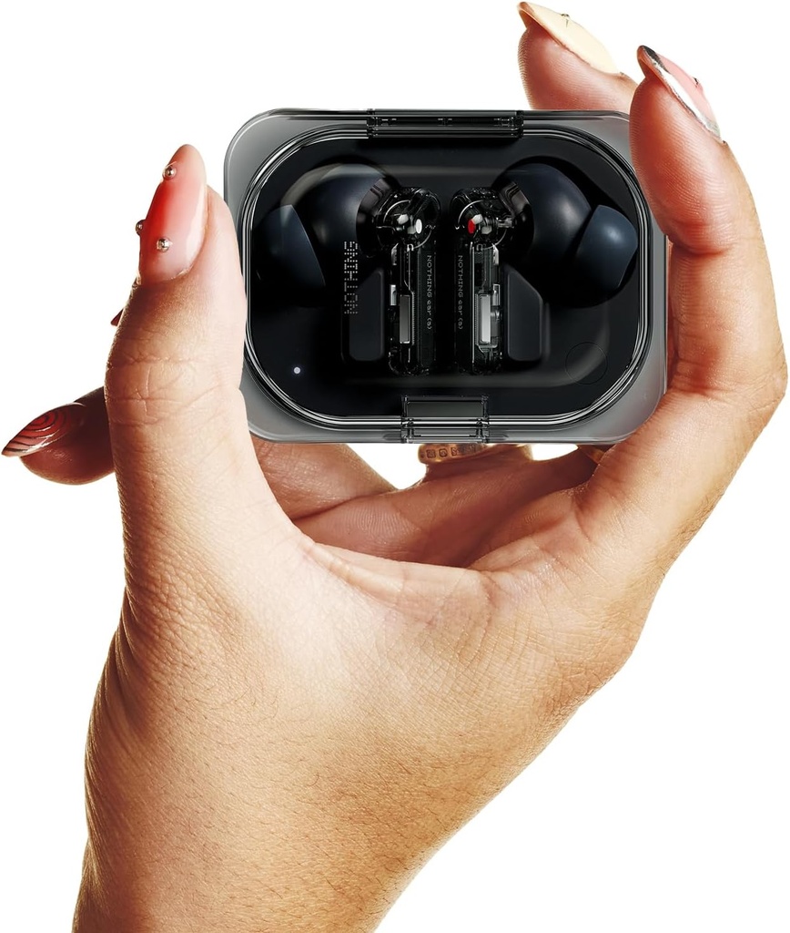 Nothing Ear (a) ecouteurs Bluetooth sans Fil avec Intégration de ChatGPT, Réduction Active du Bruit, Algorithme Bass Enhance et Jusqu’à 42,5 Heures d’écoute Black