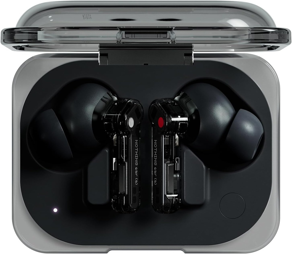 Nothing Ear (a) ecouteurs Bluetooth sans Fil avec Intégration de ChatGPT, Réduction Active du Bruit, Algorithme Bass Enhance et Jusqu’à 42,5 Heures d’écoute Black