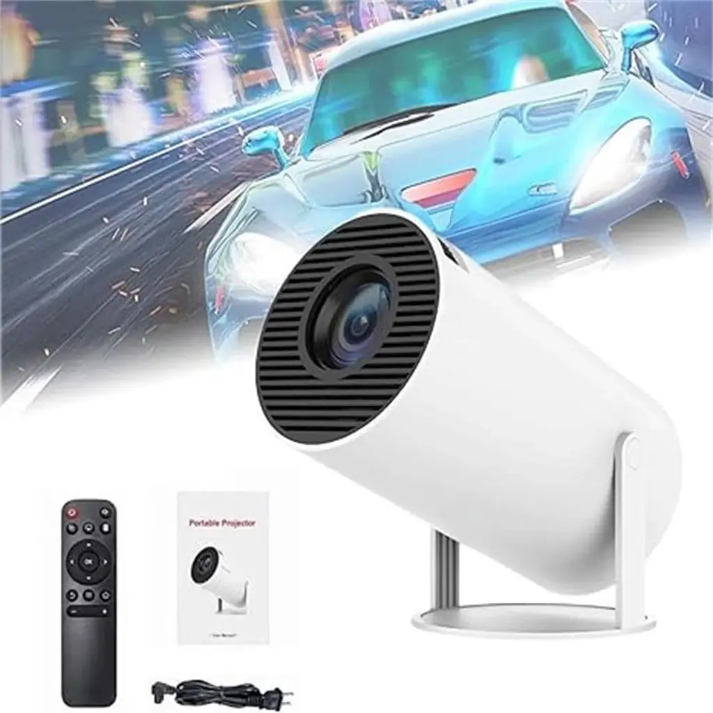 Mini Projecteur Portable HY300 PRO 4K White