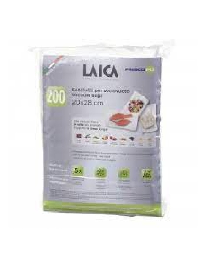 Laica 200 Vacuum Preservation Bags 20X28 Cm. Vt3511