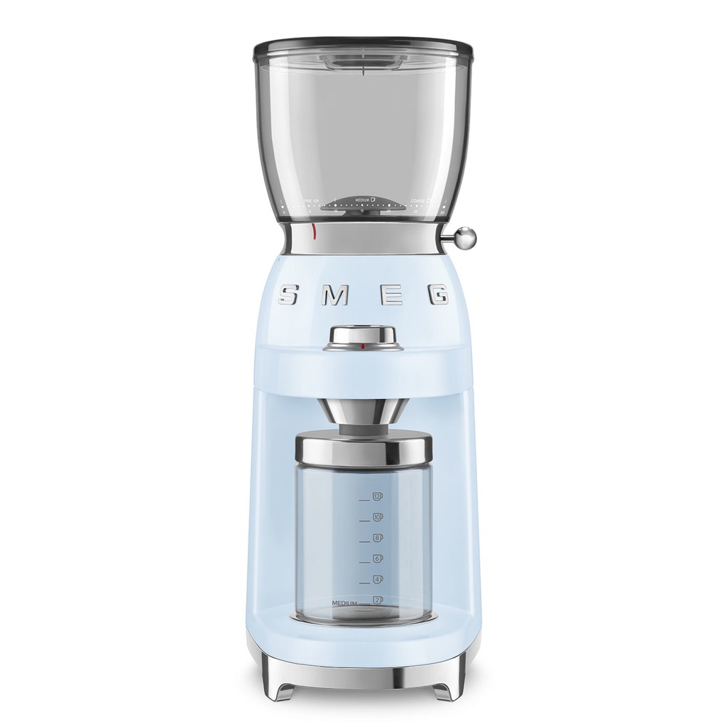 Smeg Coffee Grinder 50´Style Pastel Blue Cgf01Pbeu