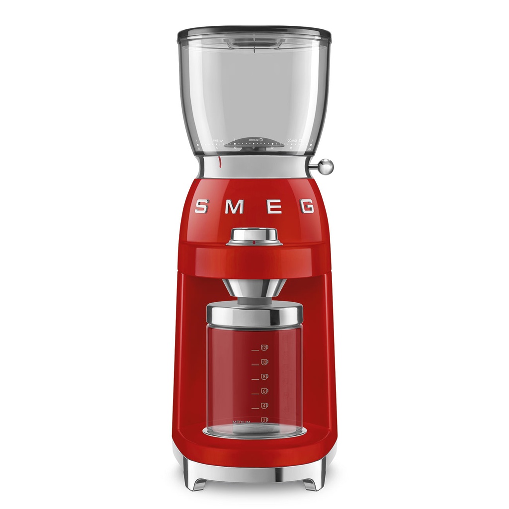 Smeg Coffee Grinder 50´Style Red Cgf01Rdeu