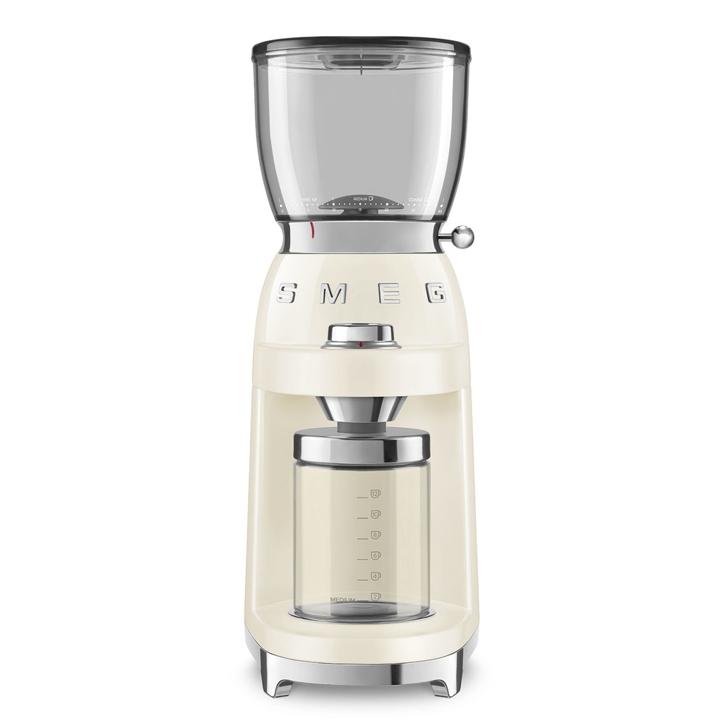 Smeg Coffee Grinder 50´Style Cream Cgf11Creu