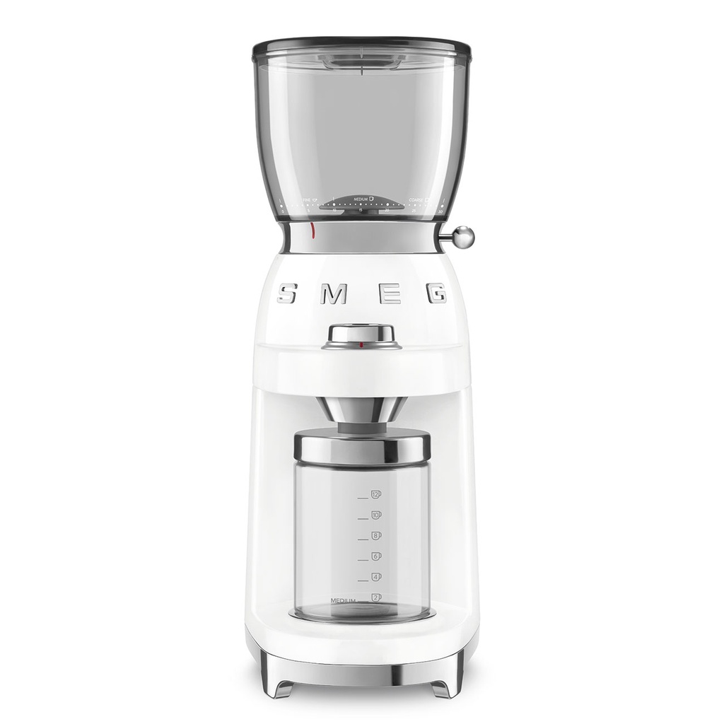 Smeg Coffee Grinder 50´Style White Cgf01Wheu