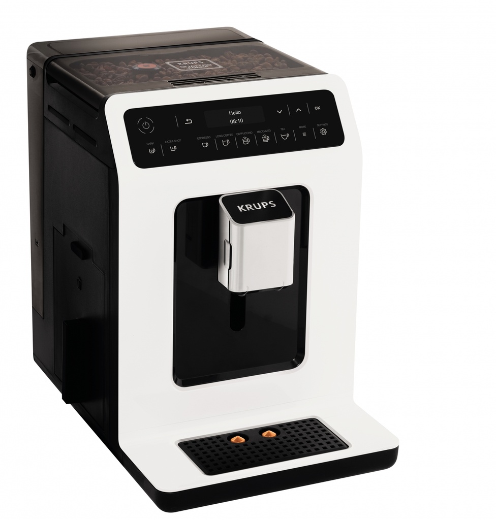 Krups Coffee Bean And Espresso Machine Ea890110 White