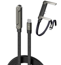 Câble Type C-C Charge Rapide 240W avec Support de Téléphone Pliable
