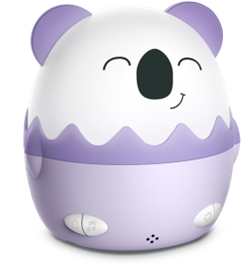 Bigben Kids Violet Koala Night Light With 360º Projection With Wireless Music Nlpkidskoala