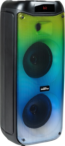 Bigben Party Luminous Loudspeaker Bt 200W Usb Sd Aux Lights Effects Microphone Black Partybthpl