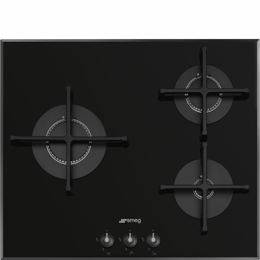 Smeg Glass Cooktop 3F Burners Black Pv163B3