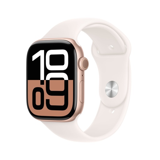 Apple Watch Series 10 46Mm Aluminium Rose Gold & Blush Pink Sport Strap  Gps/Cellular Mwy73Ql/A