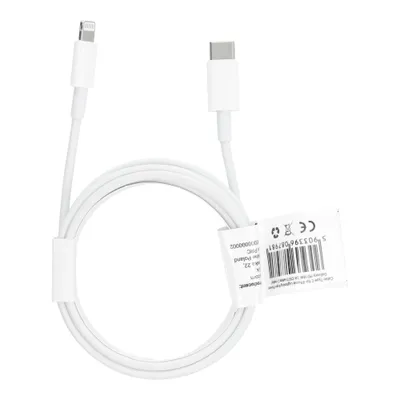 Câble pour iPhone Type C/Lightning 8-pin Power Delivery PD18W 2A C973 blanc 2m