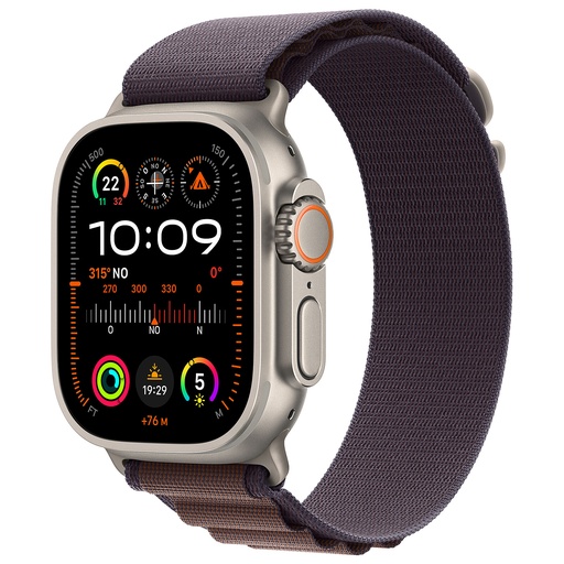 Apple Watch Ultra 2 (2023) LTE 49mm Natural Titanium Case with Alpine Loop L Indigo