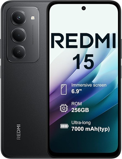 Xiaomi Redmi 15 4G DS 8/256GB Midnight Black